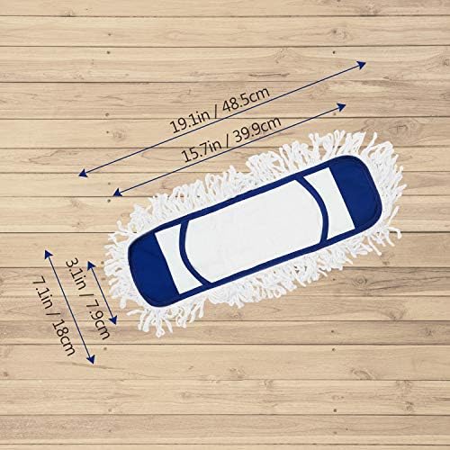 Eyliden Mop Pads 2 Pack Blue for Hardwood Floor Cleaning