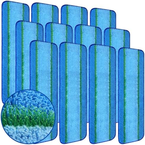 12-Pack Microfiber Replacement Pads for Bona 18-Inch Mops