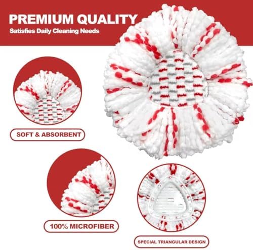Koolstuffs Spin Mop Heads 2 Pack 40 More Cleaning Power