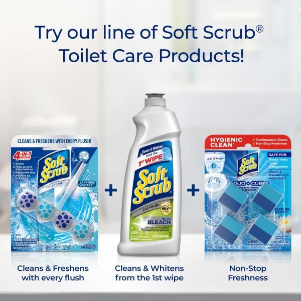 Soft Scrub 4-in-1 Rim Hanger Toilet Cleaner 6 Count