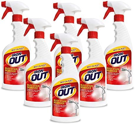 IRON OUT Spray Gel Rust Stain Remover 16 Ounce Pack of 6