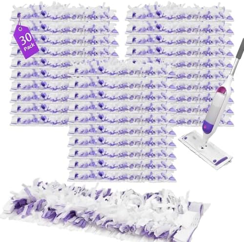 30 Pack Power-Mop Pads Refills for Swi-ffer and Bona