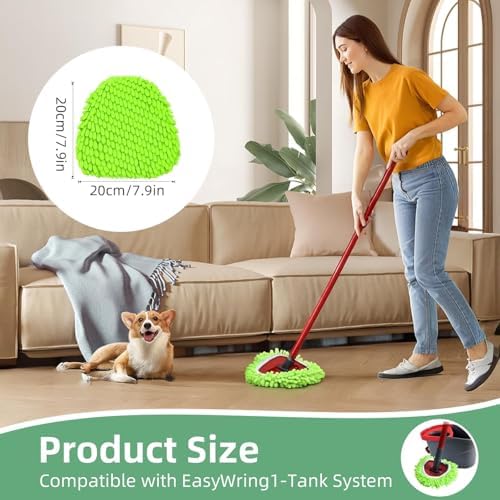 YWSHF Spin Mop Refill for O Cedar 3 Pack Replacement Heads