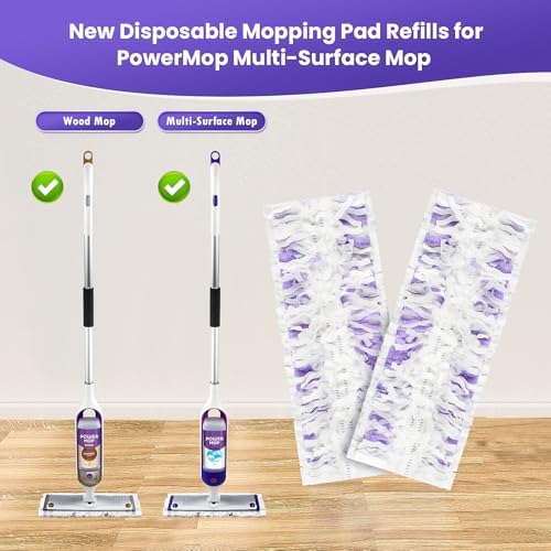 30 Pack Power Mop Pad Refills for Swiffer PowerMop Multi-Surface Mop