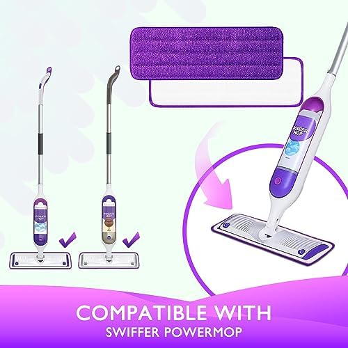 Yicotira Reusable Power Mop Refill Pads 5 Pack