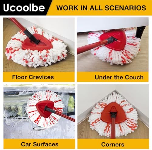 Ucoolbe Upgraded Mop Refill 3 Pack for O Cedar
