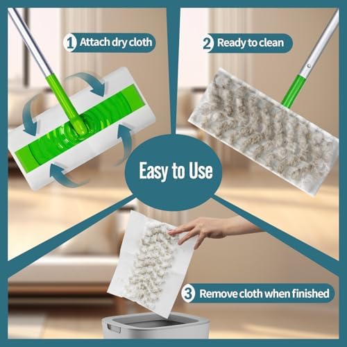 FURCIELOS 60 Count Swiffer Dry Pads Refills
