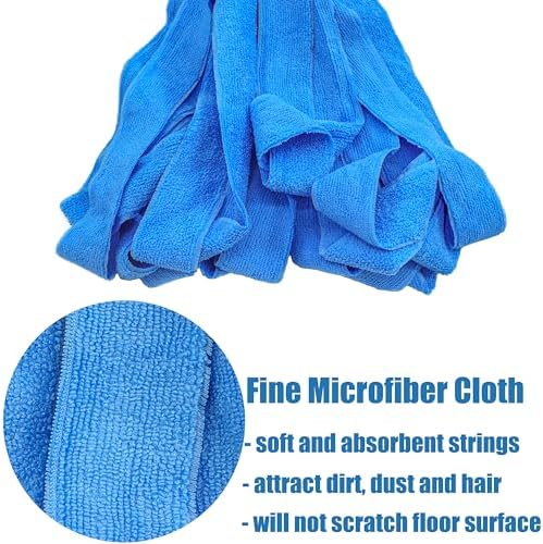 EaseYourDay Microfiber Mop Refill Blue 3pcs for 34 inch Poles