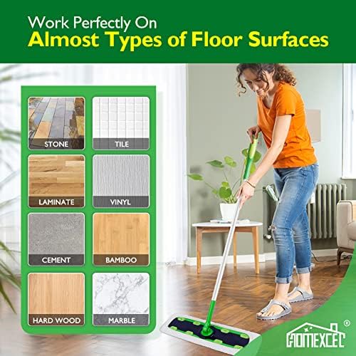 HOMEXCEL Reusable Microfiber Mop Pads - X-Large for Swiffer XL Sweeper