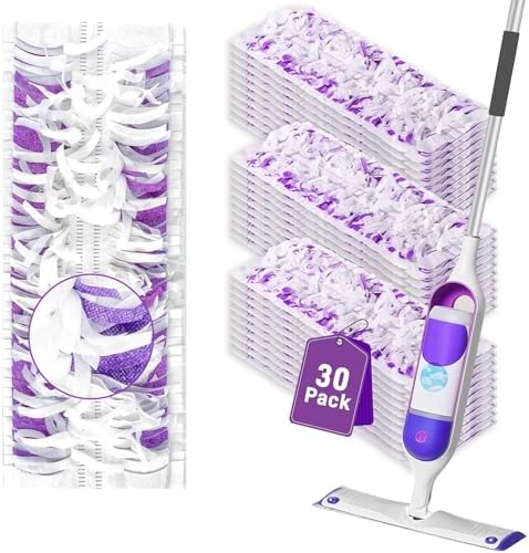 30 Pack Power Mop Refills for Swiffer Multi-Surface Wood Mop