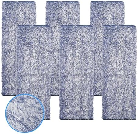 6 Pack Microfiber Mop Pads for Bona - Washable Reusable
