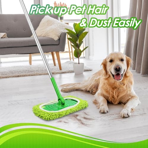 NEWE Reusable Microfiber Mop Pads 4 Pack Swiffer Compatible