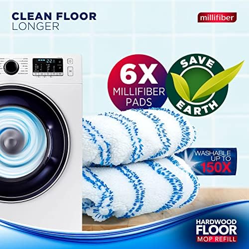 Millifiber Microfiber Mop Refills 15x8 6-Pack