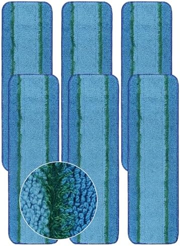 6 Pack Deep Clean Microfiber Mop Pads for Bona Family
