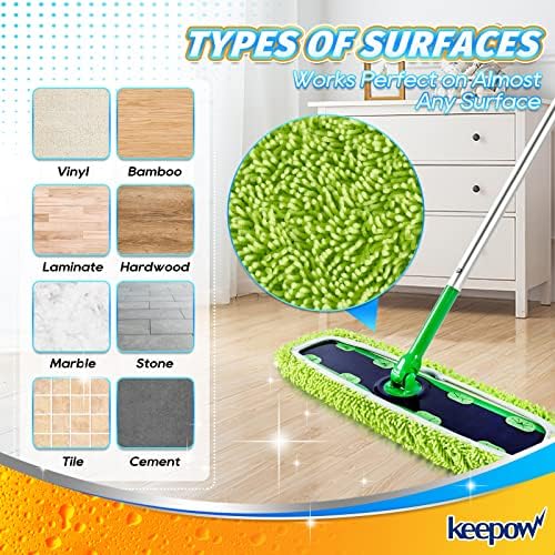 KEEPOW Reusable XL Wet Pads Refills for Swiffer XL Mop