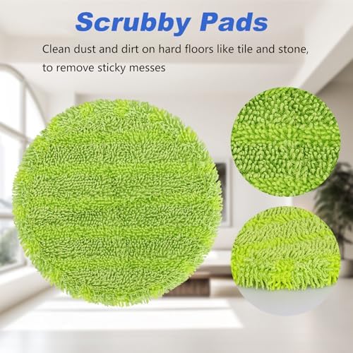 GreeSuit 63inch Spin Electric Mop Pads 10 Pack