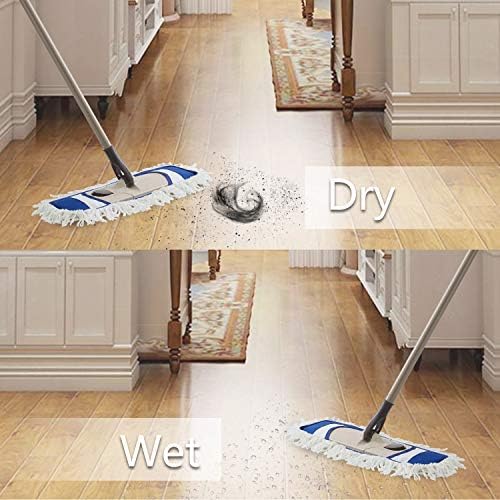 Eyliden Mop Pads 2 Pack Blue for Hardwood Floor Cleaning