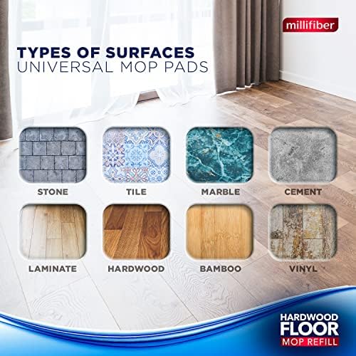 Millifiber Microfiber Mop Refills 15x8 6-Pack