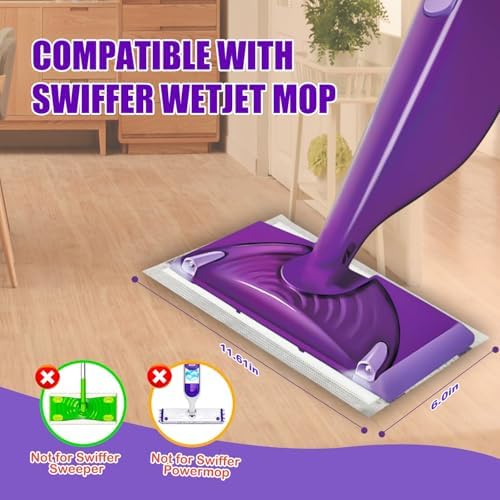 20 Count Swiffer WetJet Mop Pads Refill 4 Layers Thickened Super Absorbent