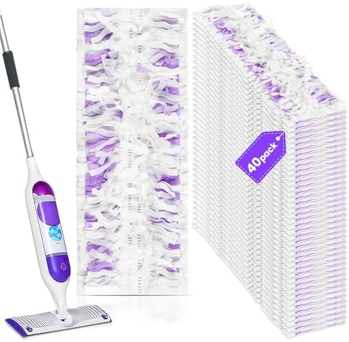 40 Count Swiffer Power Mop Refills - Multi-Surface Wood Mop Compatible