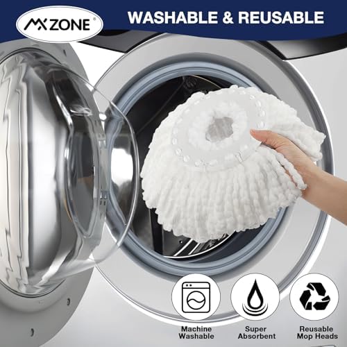 MXZONE Spin Mop Replacement Head 3 Pack