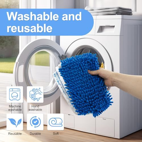 DLAIMI 4 Pack Dual-Action Mop Head Replacements