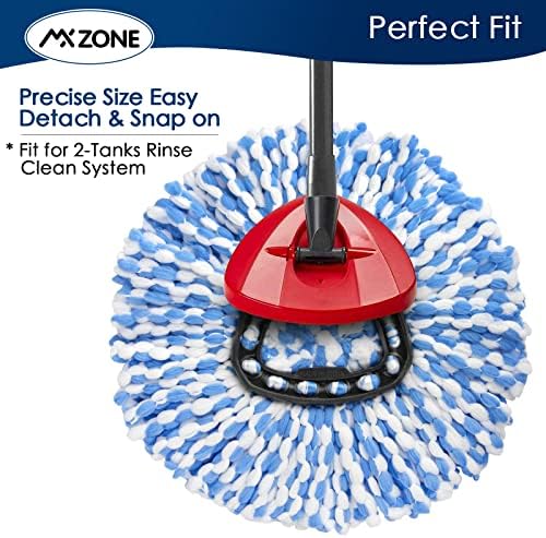 MXZONE Spin Mop Replacement Heads 2 Pack
