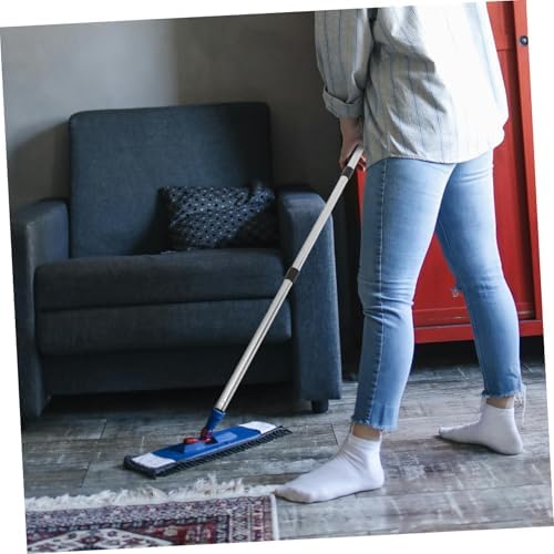 Stainless Steel Mop Handle Extendable for Mops and Brooms Black