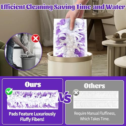 40 Pack Swiffer Power Mop Pads Replacement - Multi-Surface Wet Dry Mopping Refills