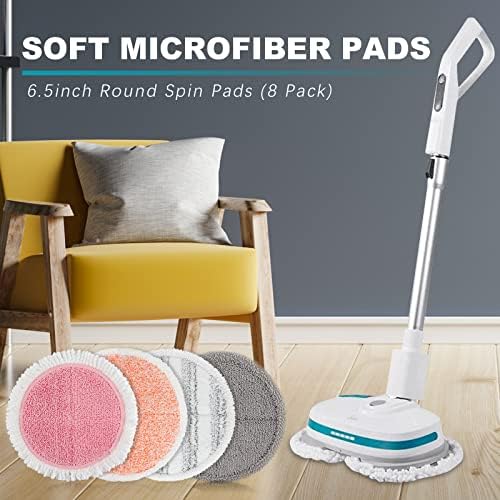 Bozdyru Electric Mop Pads 65 Inch 8 Pack