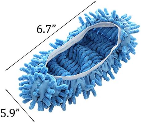Acronde 5Pair Multi-Function Chenille Mop Shoes Cover
