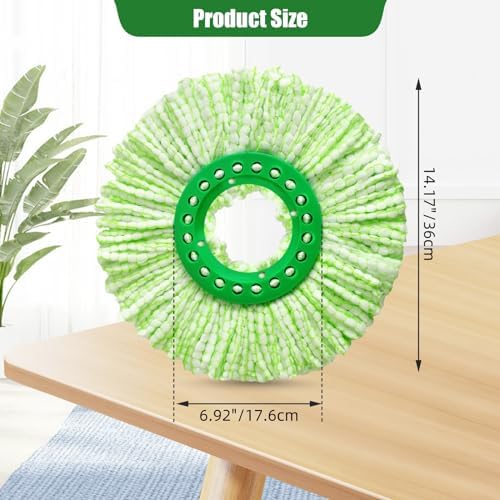 6 Pack Microfiber Mop Head Replacement for Libman Tornado Spin Mop