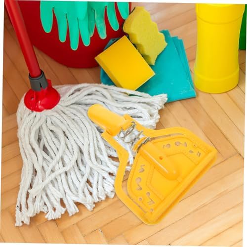 Minkissy Mop Head Connector with Secure Threaded Clip