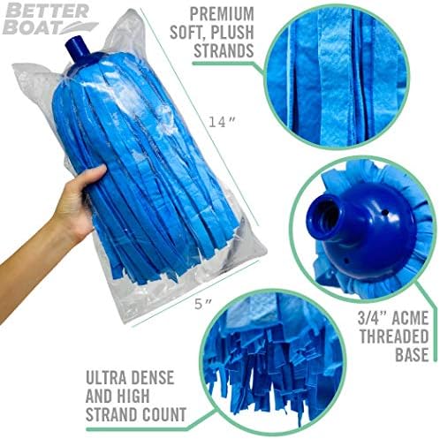 Better Boat Screw On Shammy Mop Head Replacement