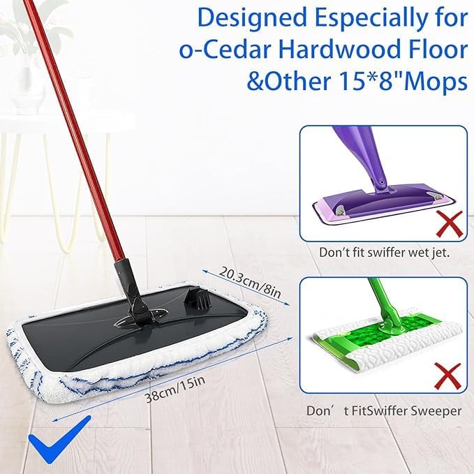 SavStor 10 Pack Microfiber Mop Pad Covers Replacement