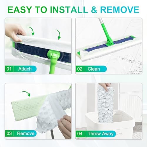 SAUAUSUN 40 Count XL Mop Pad Refills for Swiffer XL