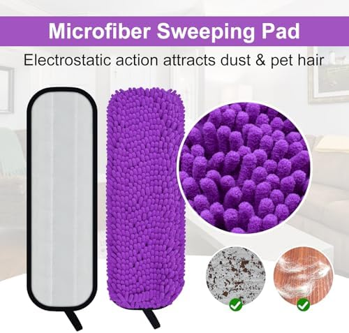 DLAIMI 6 Pack Pet Hair Microfiber Mop Pads Set