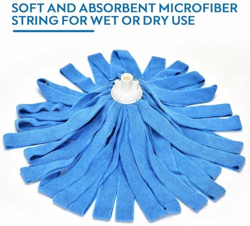 Matthew Microfiber Cloth Mop Refill with 54 Stainless Steel Handle