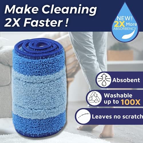 F Flammi 6 Pack Microfiber Mop Pads for Bona Spray Mop 1