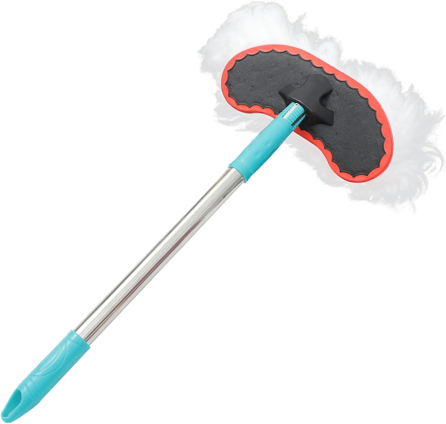 Adjustable Telescoping Mop Handle with Microfiber Head for Car and Window Cleaning