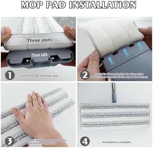 12 Pack Microfiber Mopping Pads - Reusable Washable