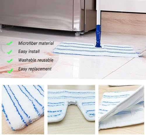 2 Pack Microfiber Mop Heads for O-Cedar DryWet Use