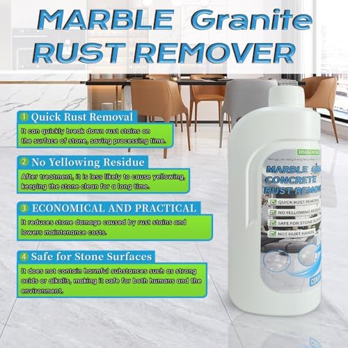 Bmkousg Rust Stain Remover for Marble Granite and Tile