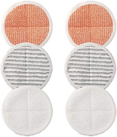 6 Pack Replacement Pads for Bissell Spinwave Hard Floor Mop