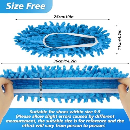 10 Mop Slippers for Floor Cleaning - Women Friendly