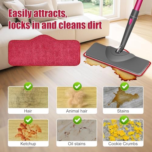 Yuunaie Steam Mop Pads 6-Pack for Schenley