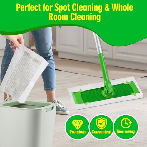 FURCIELOS Dry Sweeping Cloths for Swiffer 180 Count Refill Pack 1