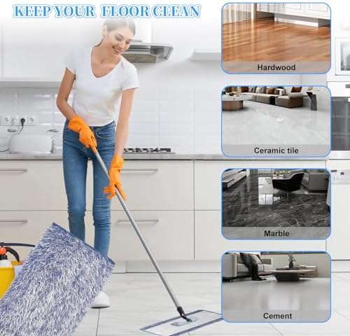 6 Pack Microfiber Mop Pads for Bona - Washable Reusable
