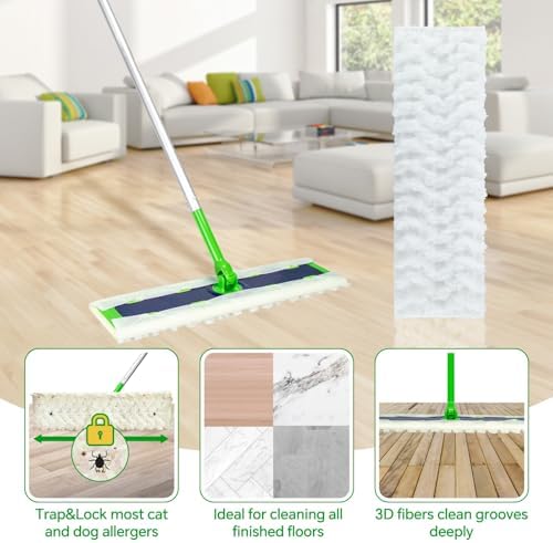 60 Count XL Heavy Duty Dry Sweeping Cloths for Swiffer XL Mop
