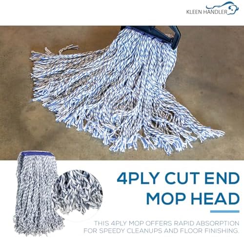 KLEEN HANDLER Cut End Finish Mop Pack of 6